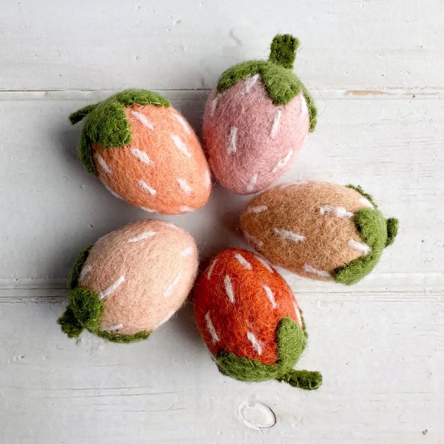 One Boho Felt Strawberry