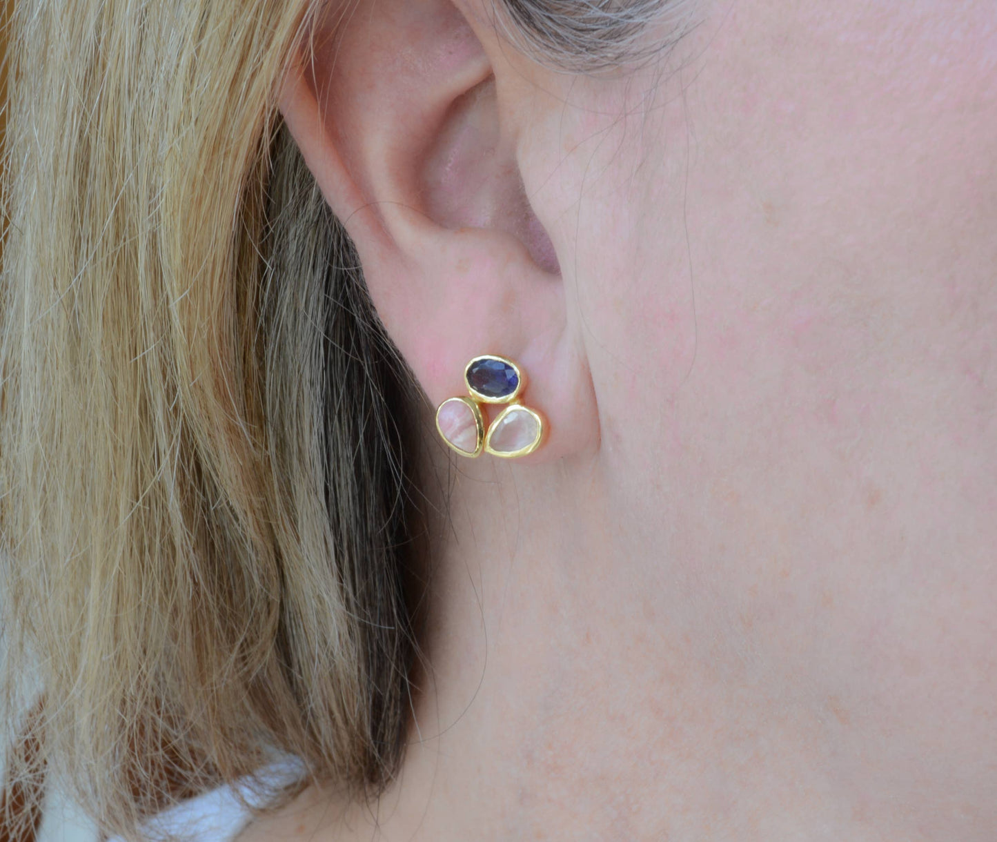 Multigem Stud Earrings