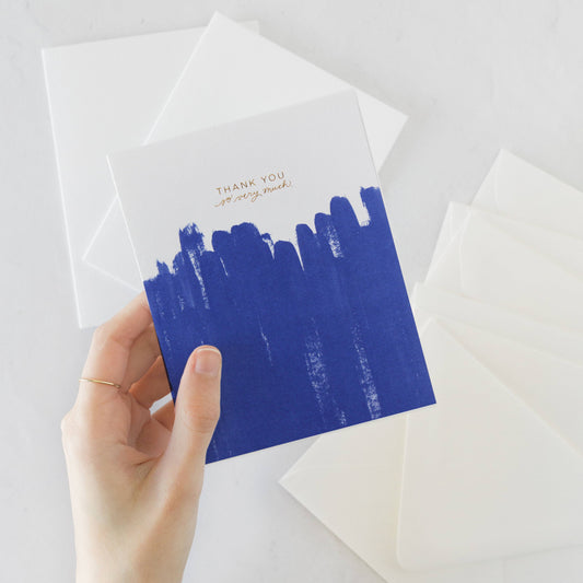 Thank You Brush Greeting Card | Boxed Set of 6