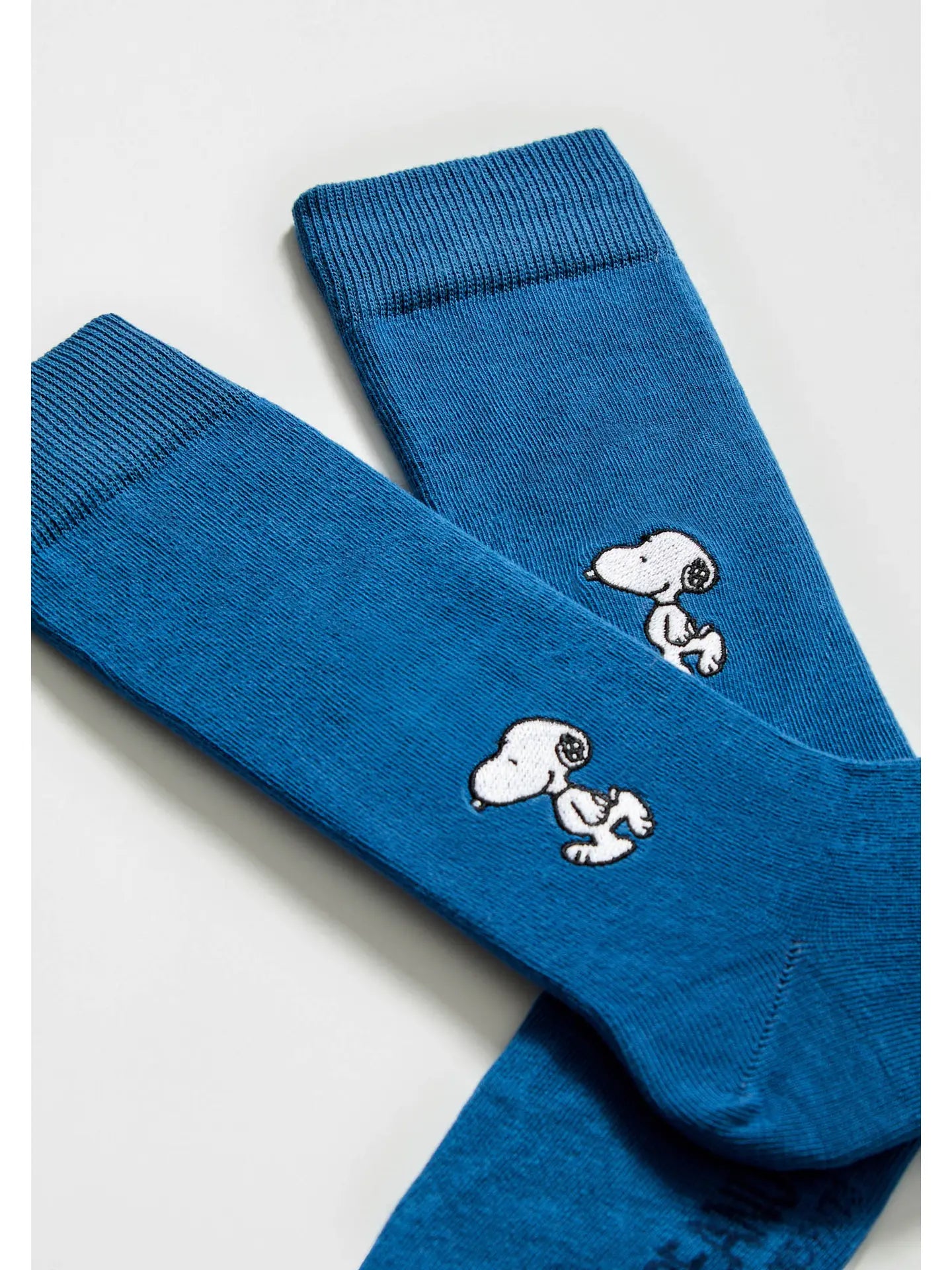 BeSnoopy Embroidered - 100% Organic Cotton Socks | Blue Small