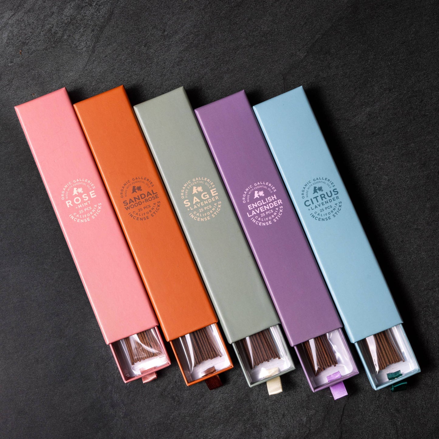Sage + Lavender Aromatherapy Incense Sticks 25 Pcs Boxed