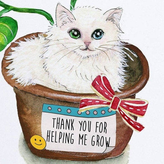 Help Me Grow Plant - Thank You Card