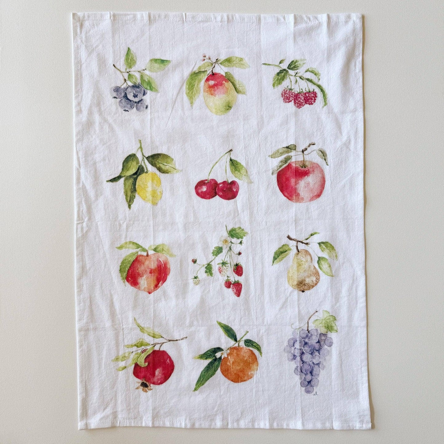 Fruit cotton flour sack tea towel