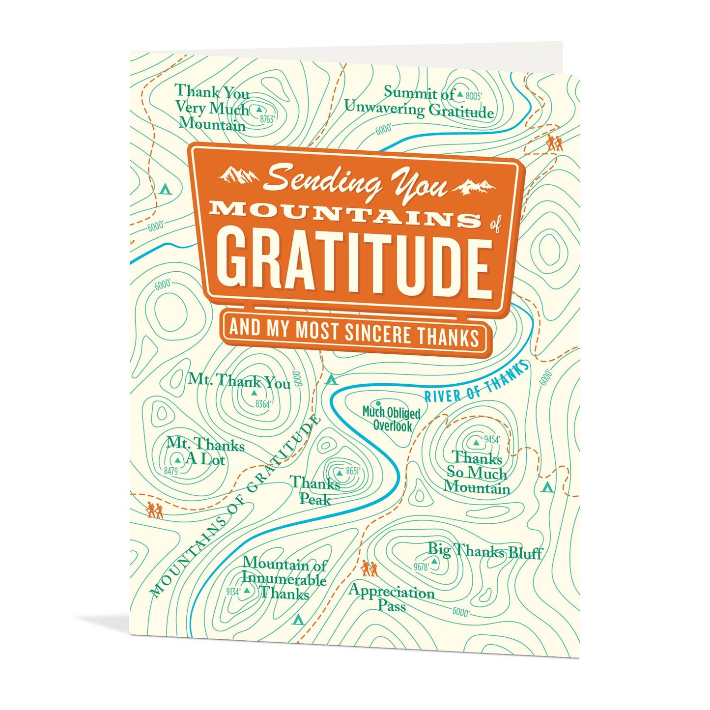 Mountains of Gratitude Map Card