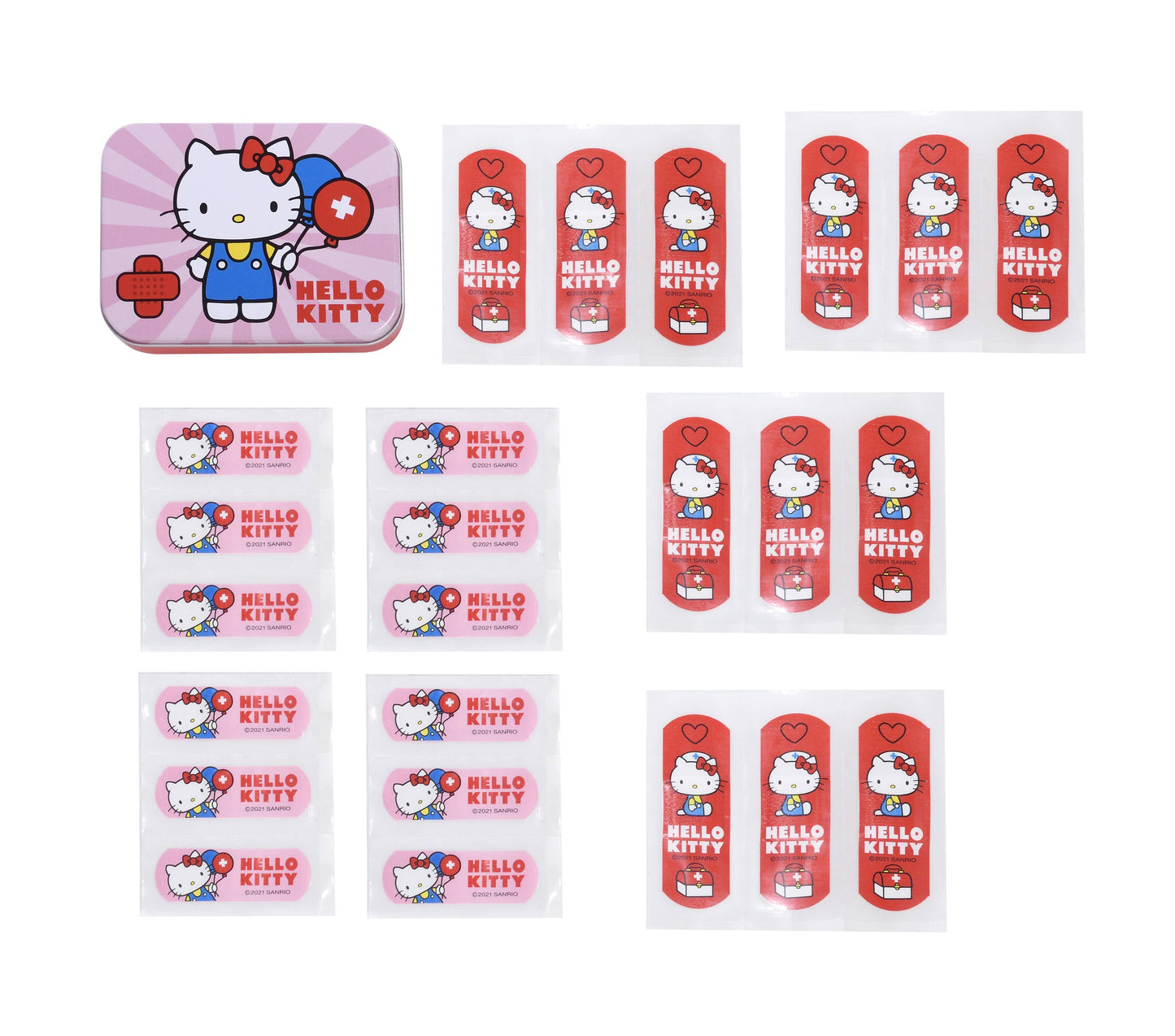 Hello Kitty metal box with 24 bandages