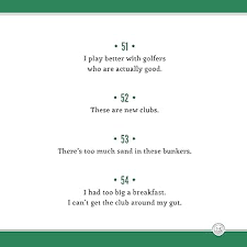 501 EXCUSES FOR A BAD GOLF SHOT