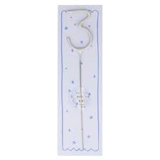 Meri Meri Silver Sparkler Numbers 0 to 9 Candles