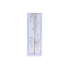 MERI MERI MINI SILVER SPARKLER NUMBER CANDLES