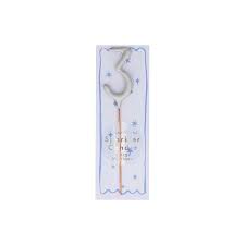 MERI MERI MINI SILVER SPARKLER NUMBER CANDLES