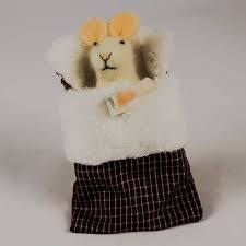 Felt Mouse Ornament: In Fluffy Bed Holding A Mug