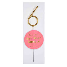 Meri Meri Mini Number Gold Sparkler Candle