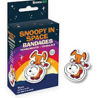 PEANUTS™ SNOOPY IN SPACE ADHESIVE BANDAGES - Front & Company: Gift Store