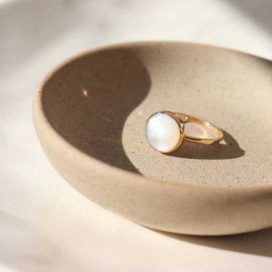 Mother of Pearl Ring I Valentine's Day Jewelry