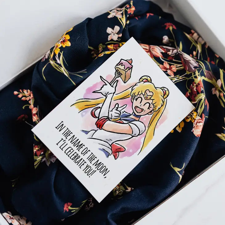 Name of the Moon Sailor Moon - Anime / Manga Birthday Card