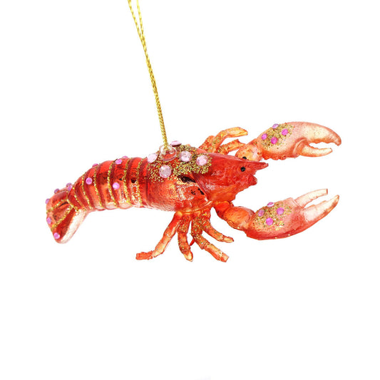 Christmas Ornament Glass Animals Funky Lobster