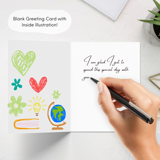 Cute Teacher Appreciation Card (Touches a heart)