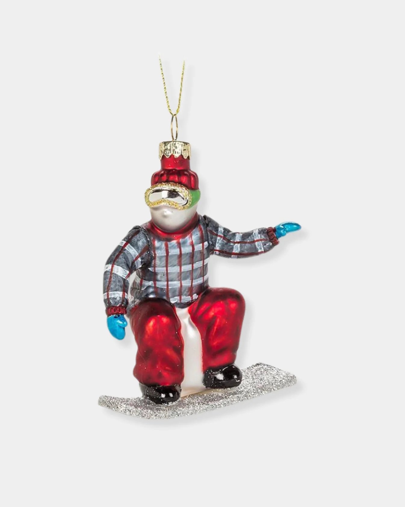 Snowboarder Ornament-3"W