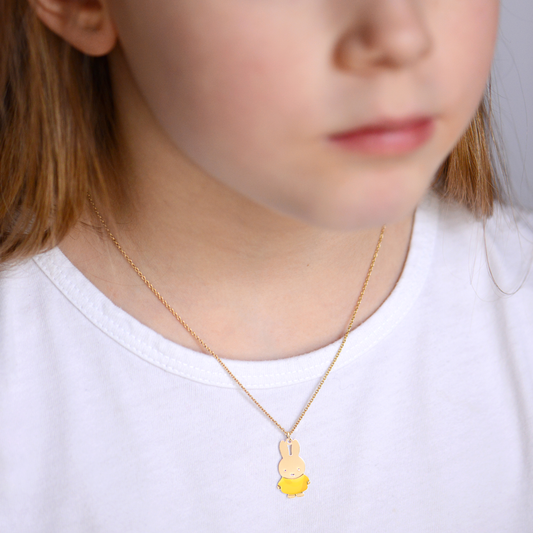 MIFFY rabbit necklace (yellow) x Miffy