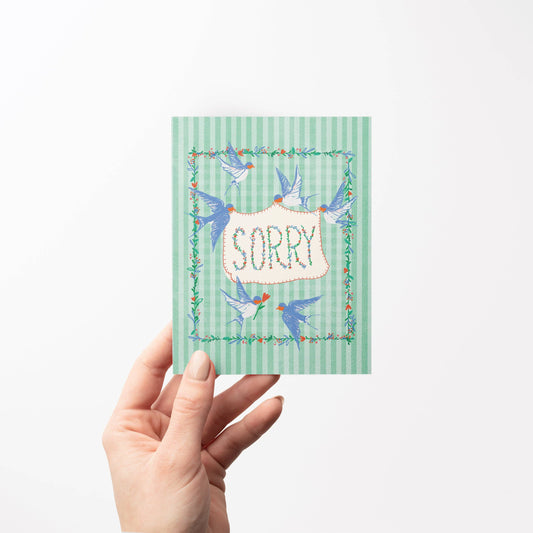 Birds Sorry Greeting Card