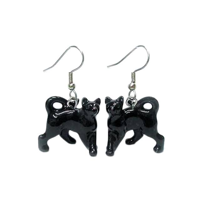 Black Cat Earrings