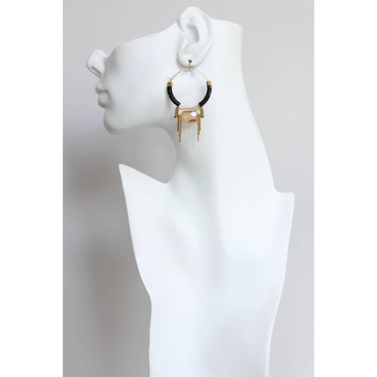 FERE65 ArtDeco hoop earrings