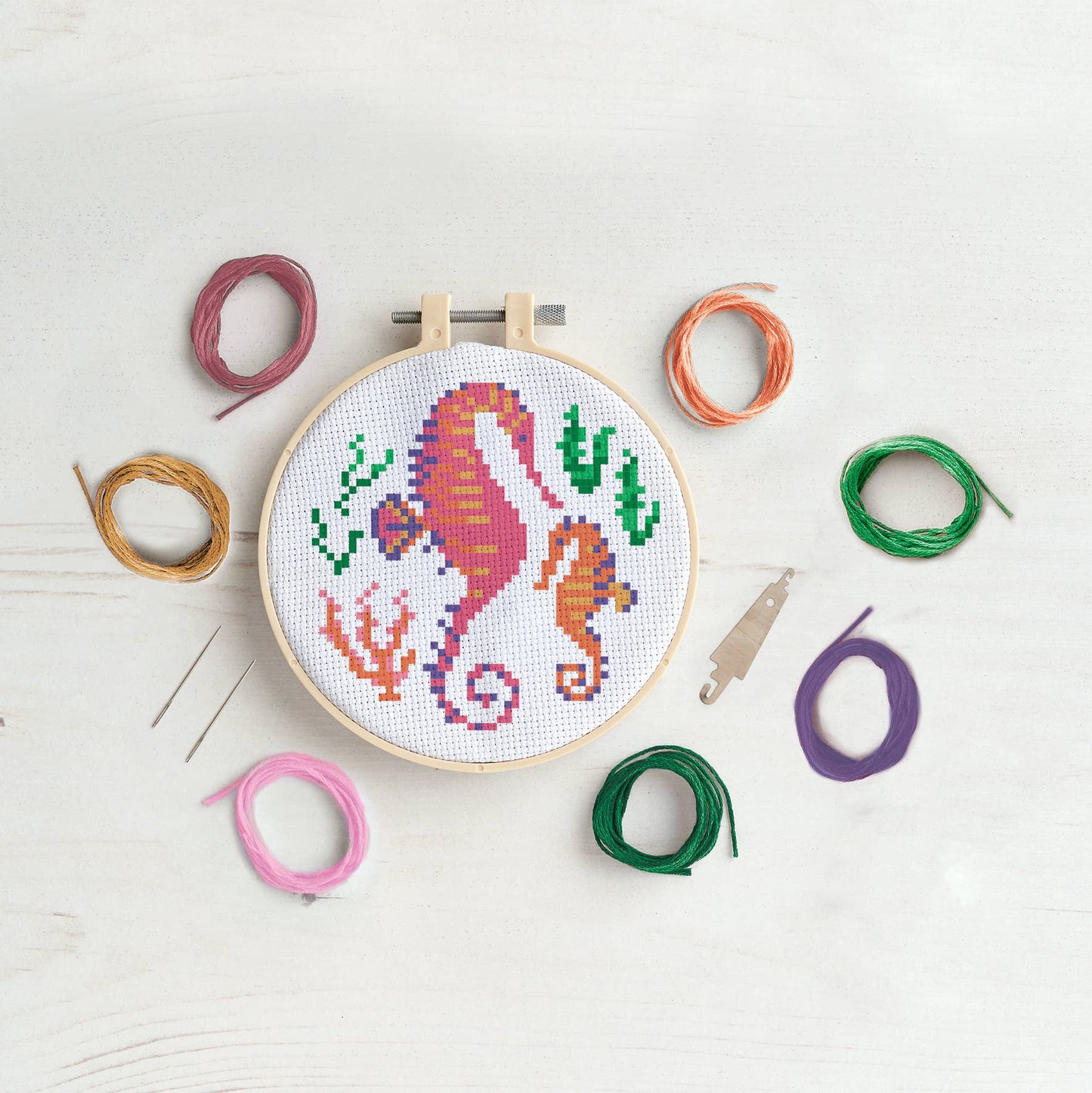 Simply Make Cross Stitch Kit - Seahorse