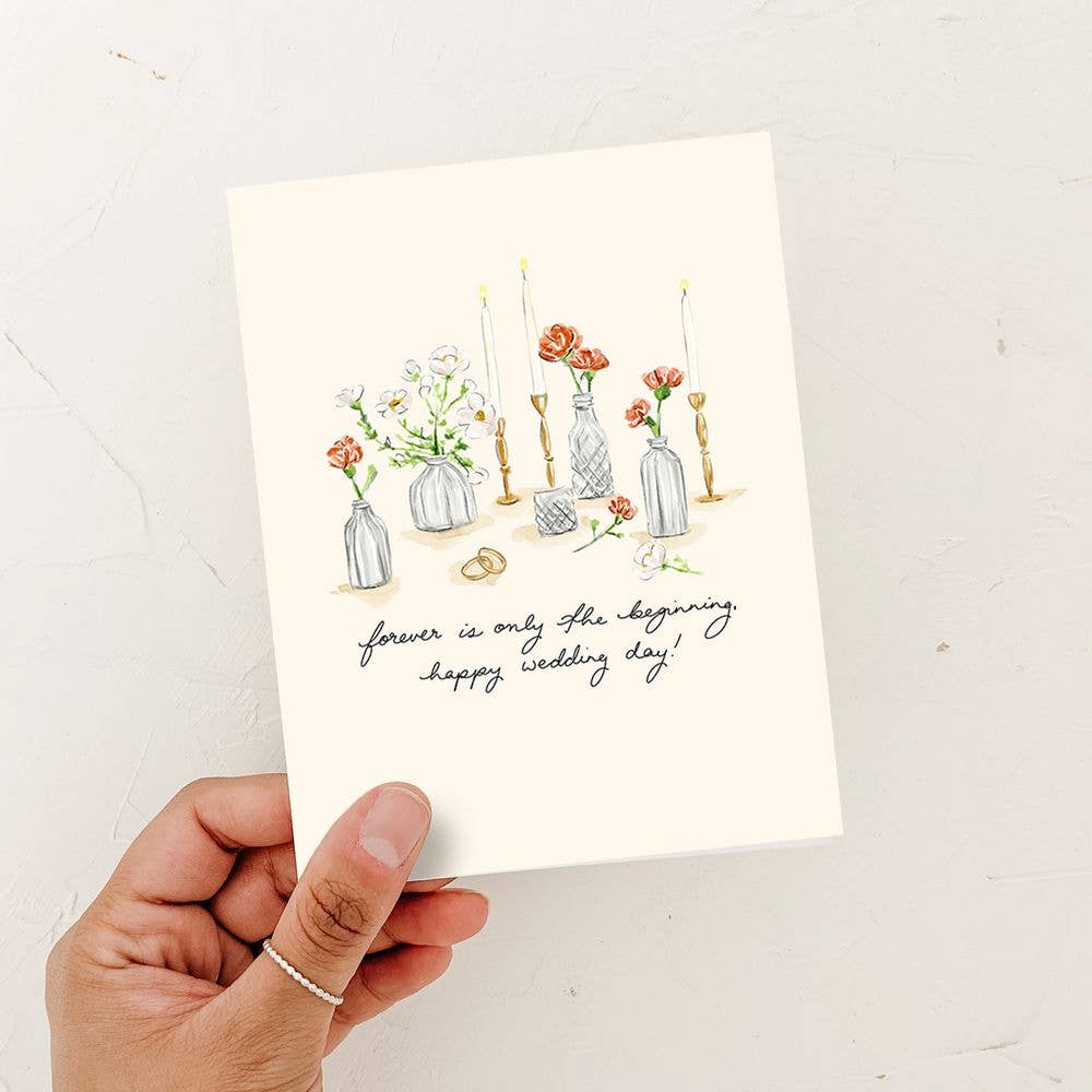 Forever is Only the Beginning Wedding card