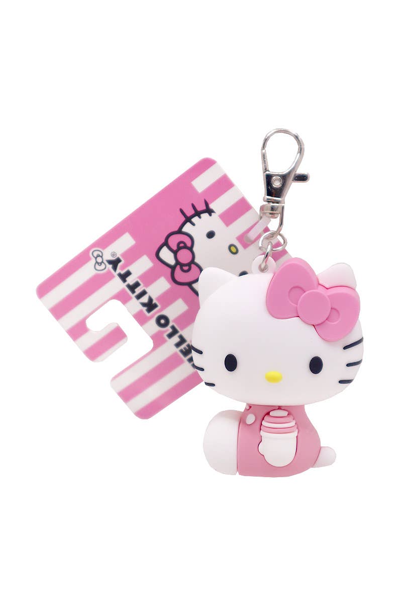 UPD KEYHK Hello Kitty 3D Keychain Charm With Clip
