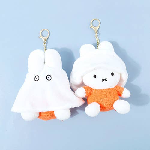 NEW Miffy Ghost Transformation Keychain Plush