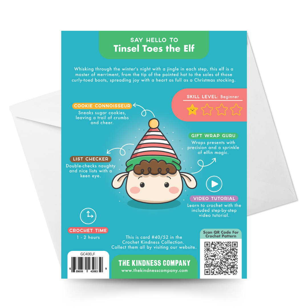 Christmas Card & Elf Crochet Pattern