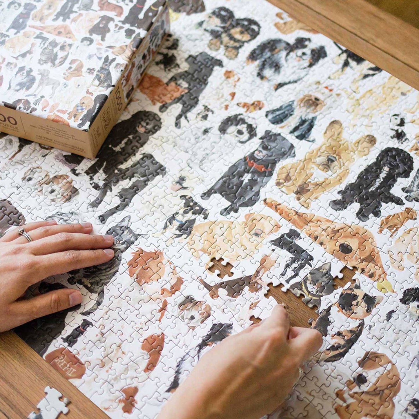 Furry Friends - 1,000 Piece Dog & Cat Jigsaw Puzzle