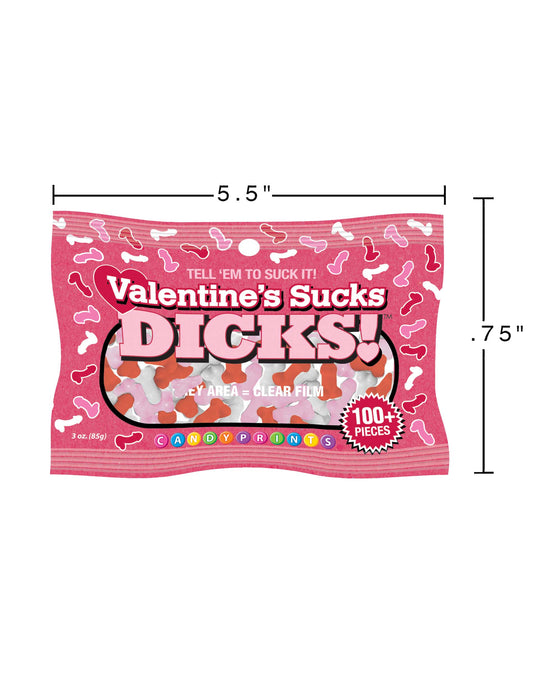 Valentine's Sucks Dicks Candy 3oz Bag