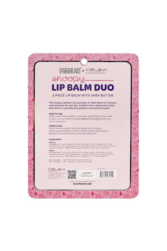 Peanuts Snoopy Lip Balm Duo Charm Keychain