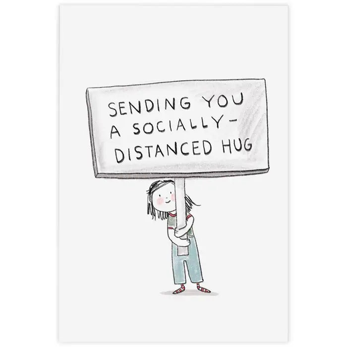 Distanced Hug Post