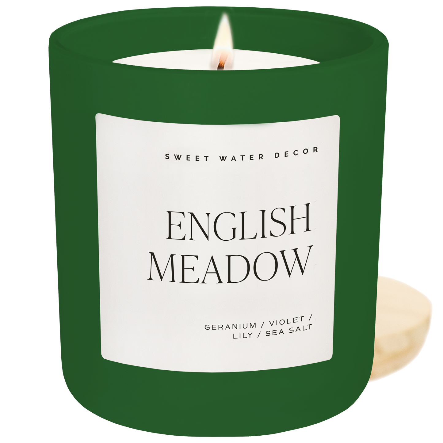 English Meadow 15 oz Soy Candle, Matte Jar- Home Decor