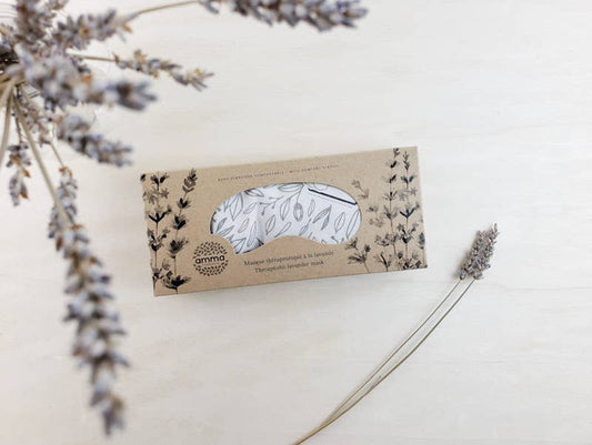 Therapeutic lavender eye mask (Geo Floral print)
