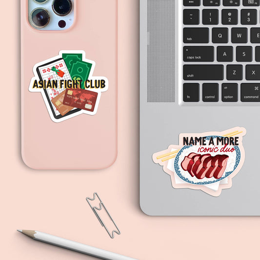 Asian fight club vinyl sticker