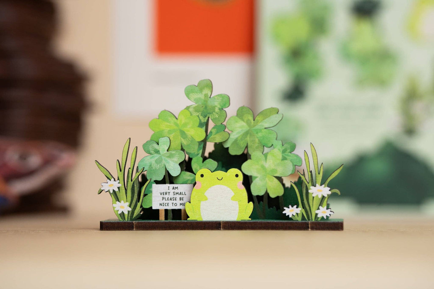 PLEASE BE NICE TO ME FROG POP OUT CARD