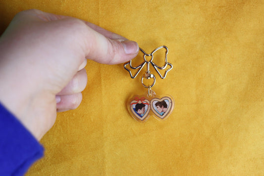 Mini Shane + Ilya Heated Rivalry Locket Bag Charm Keychain