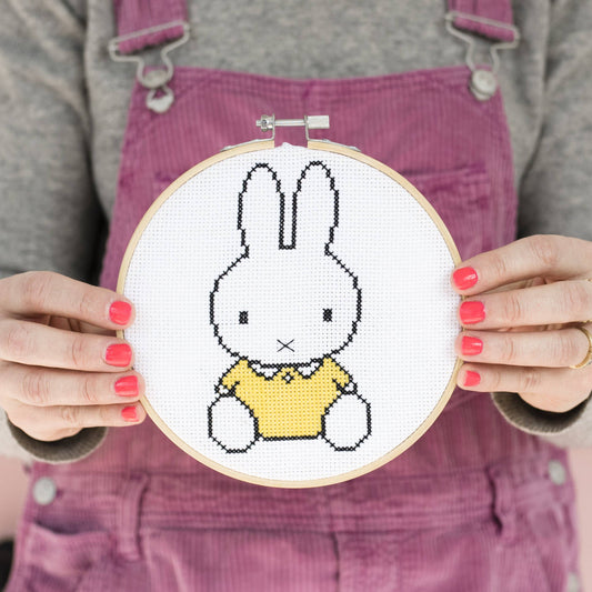 Miffy Yellow Cross Stitch Kit Beginner Friendly