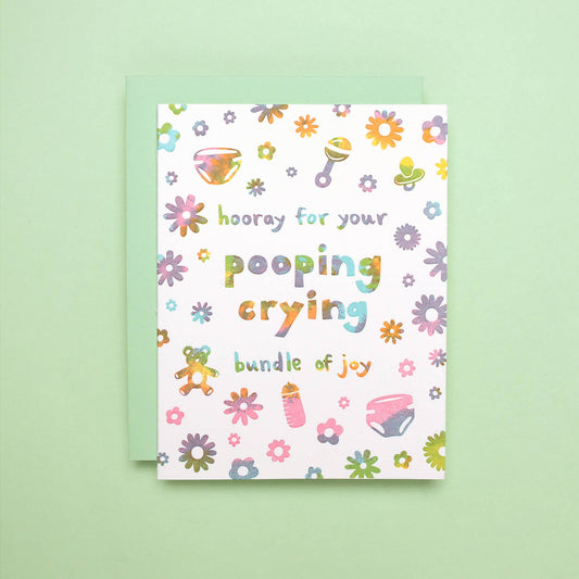 Bundle Of Joy - Letterpress Greeting Card