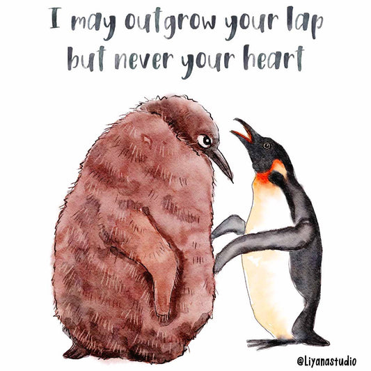 Big Baby Penguin - Funny Mother's Day Card