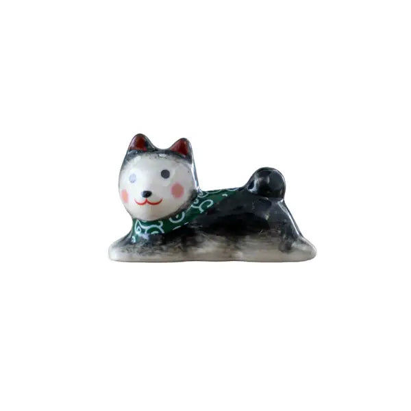 Shiba Inu Porcelain Chopsticks Rest 2"L