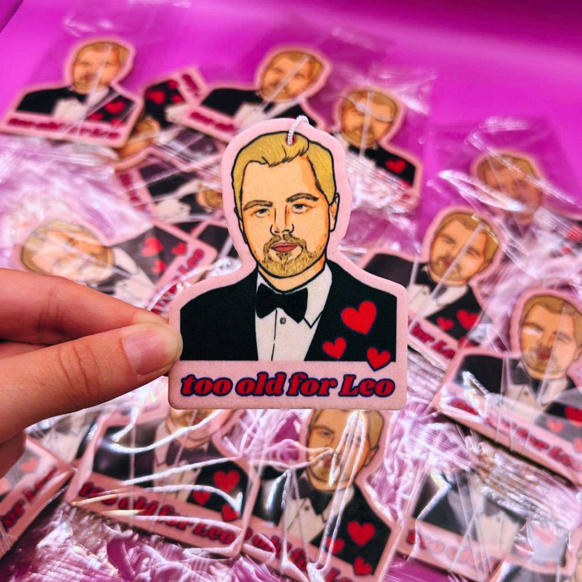 Too Old For Leo Funny Car Air Freshener