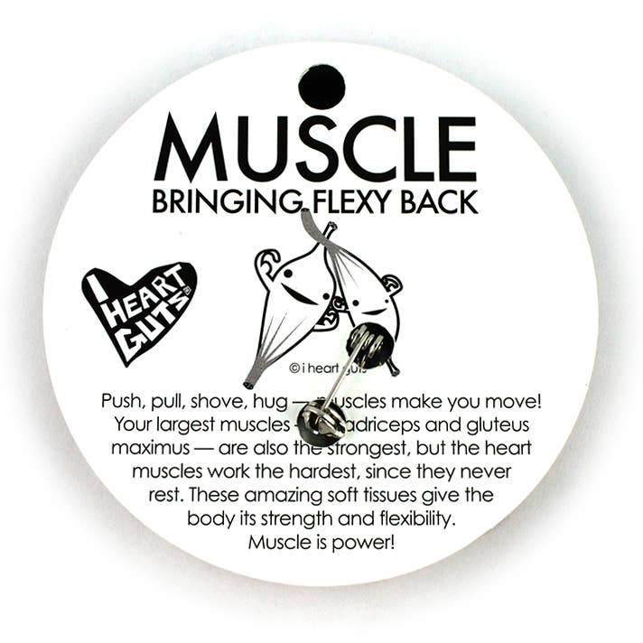 Muscle Lapel Pin - I'm Flexy and I Know It