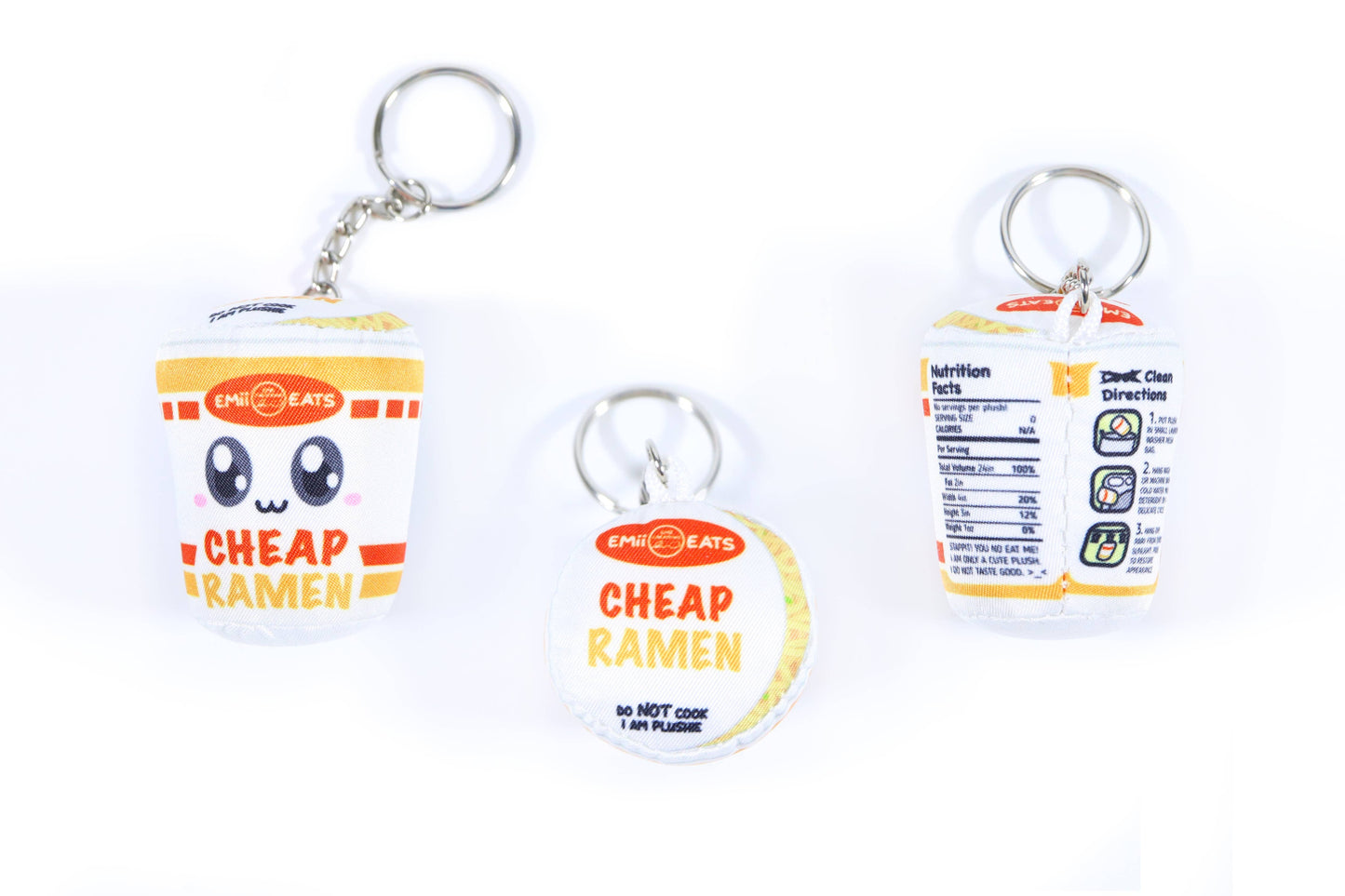 Tiny Cup Noodle Plush Keychain