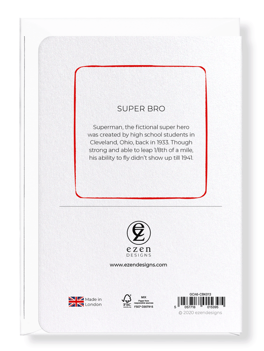 SUPER BRO: Greeting Card