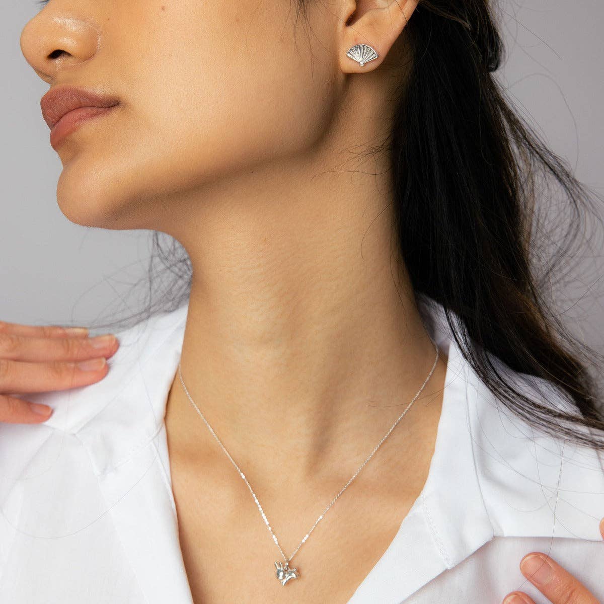 Miffy Leaping Rabbit Necklace (Sterling Silver)
