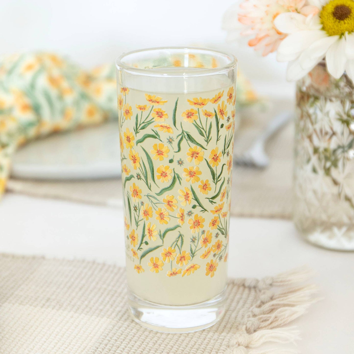 Roadside Blooms Tall Juice Glass
