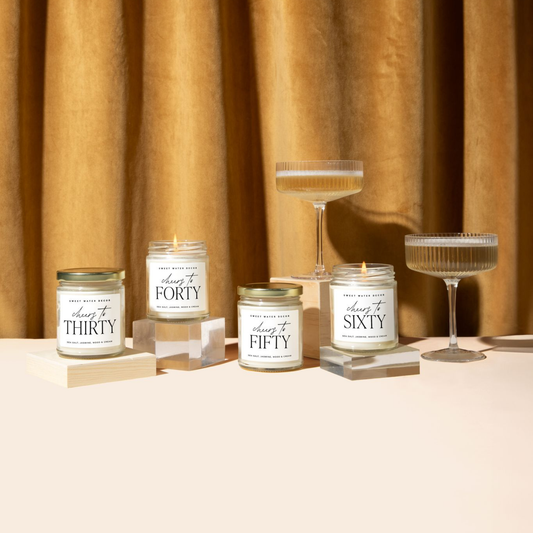 Cheers to Thirty 9 oz Soy Candle - Home Decor & Gifts